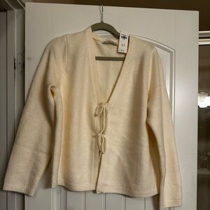 Abercrombie tie front cardigan size XL